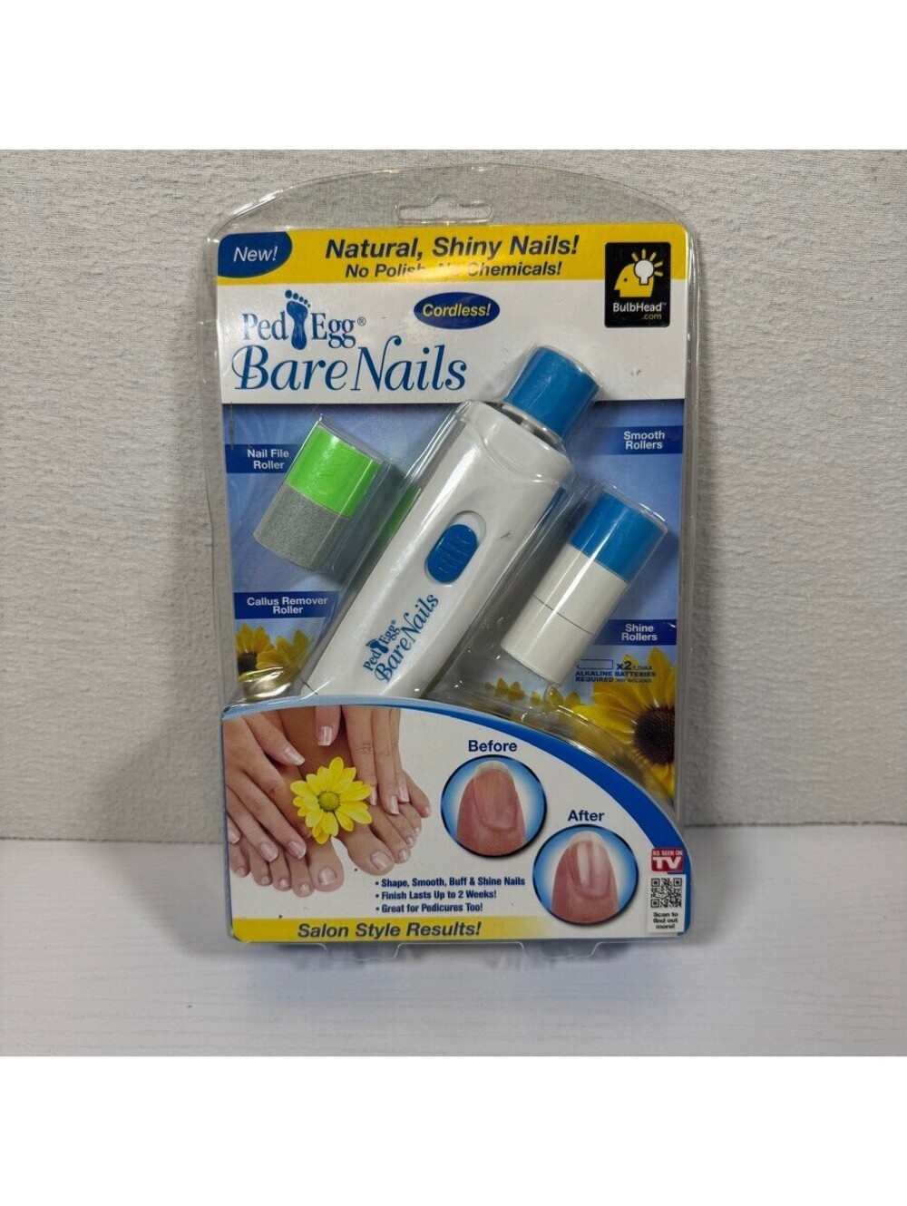 Ped Egg Bare Nails Cordless Nail Care Kit New In Package As Seen On TV